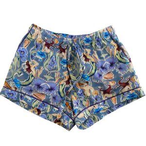 THE LAZY POET NIna boxer shorts M Calypso print